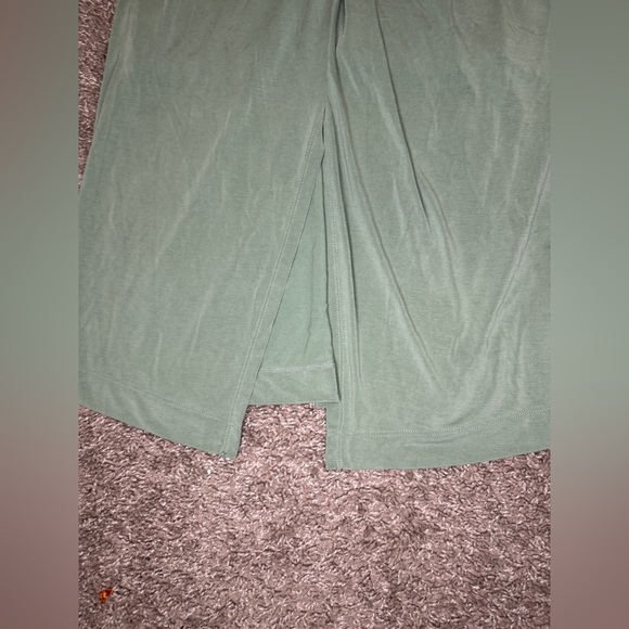 Anthropologie Junie Twist Front Midi Skirt Sage Green - Picture 4 of 5
